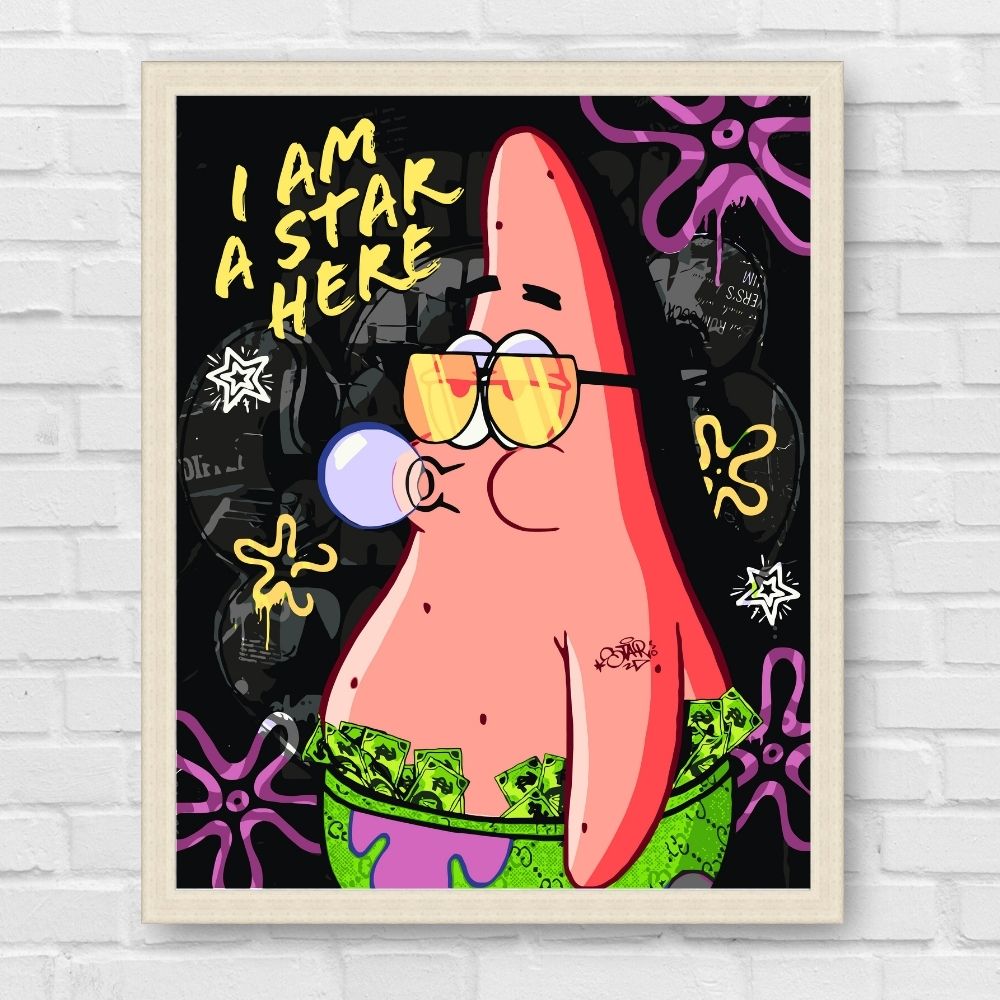 Maľovanie podľa čísel - Filmové postavy. Spongebob – Patrick LW10739