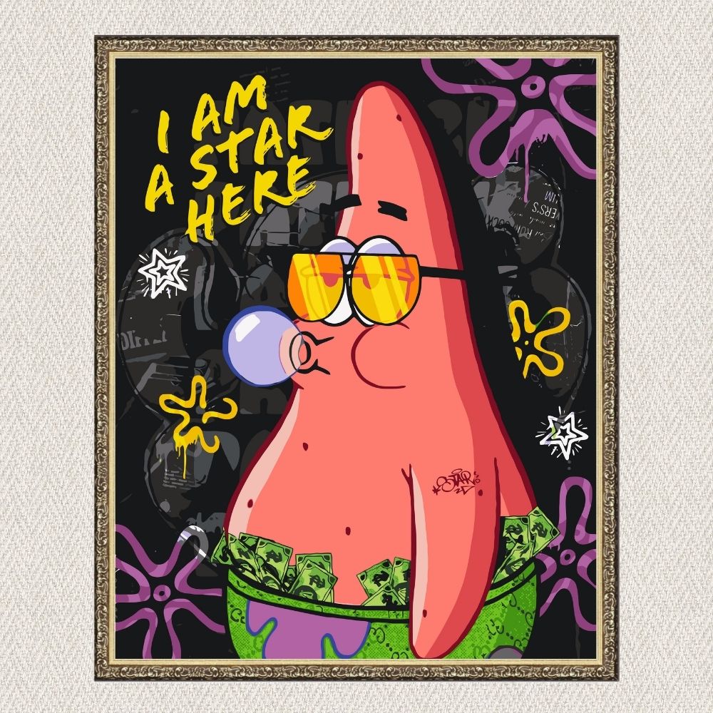 Maľovanie podľa čísel - Filmové postavy. Spongebob – Patrick LW10739