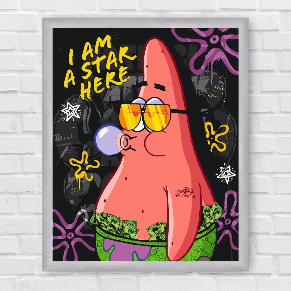Maľovanie podľa čísel - Filmové postavy. Spongebob – Patrick LW10739