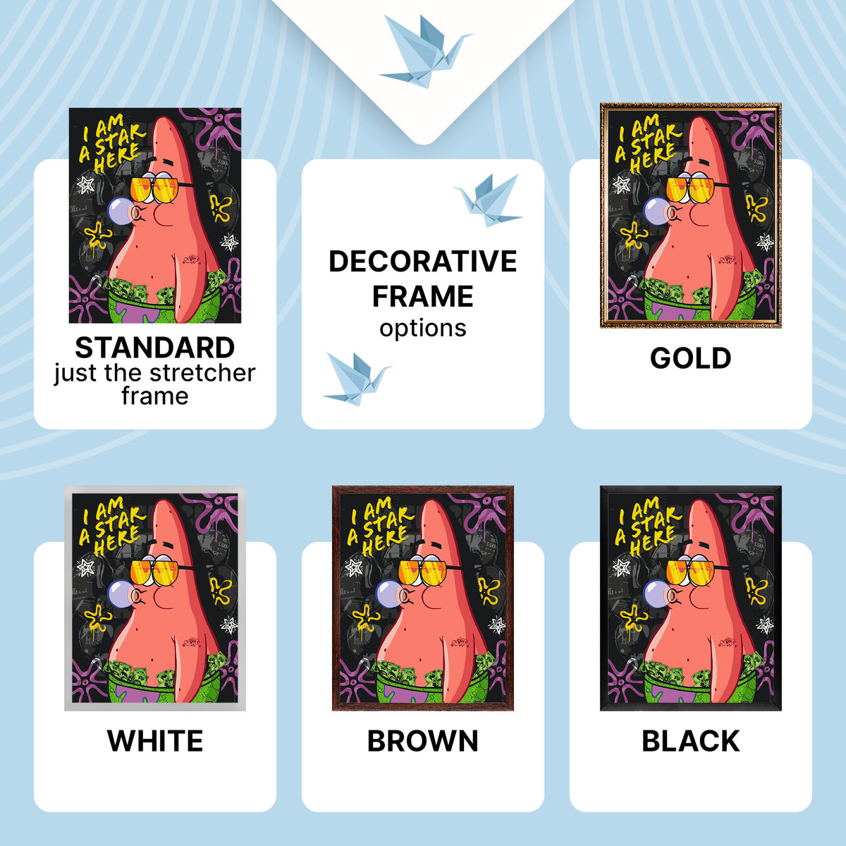Maľovanie podľa čísel na ráme 40*50 cm – Filmoví hrdinovia. SpongeBob – Patrick LW 10739