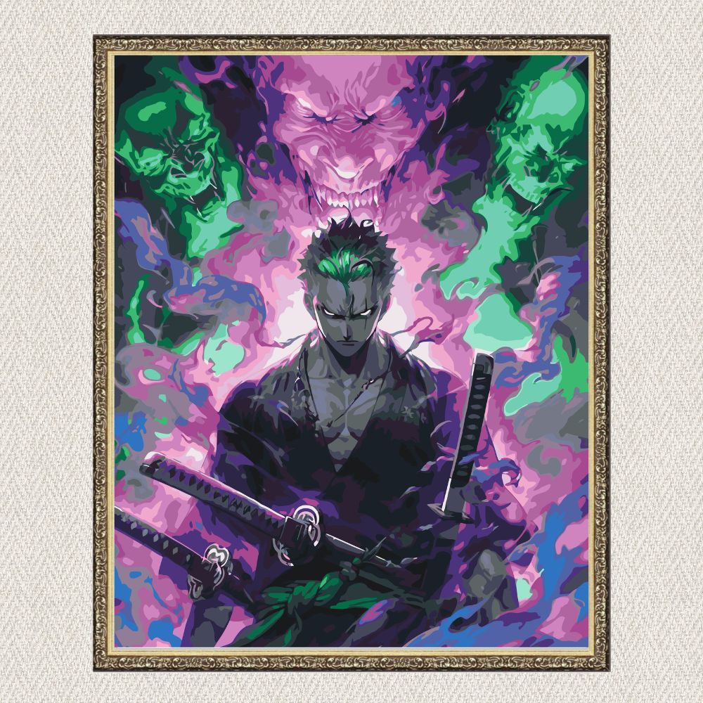 Maľovanie podľa čísel - One Piece. Roronoa Zoro. Anime LW30320
