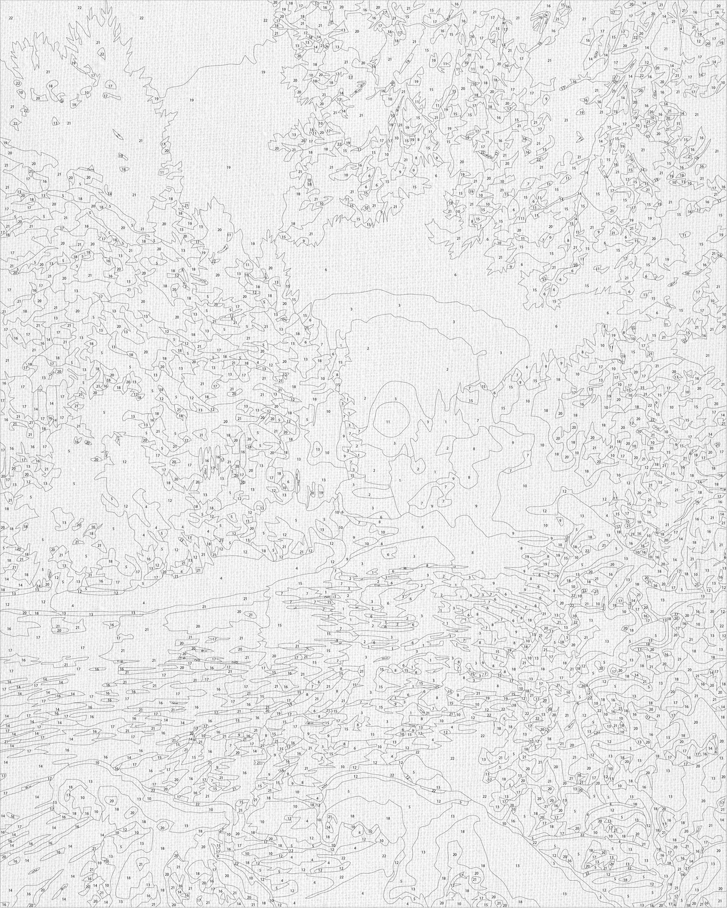 Maľovanie podľa čísel – Zimná 40*50 cm LW 3096