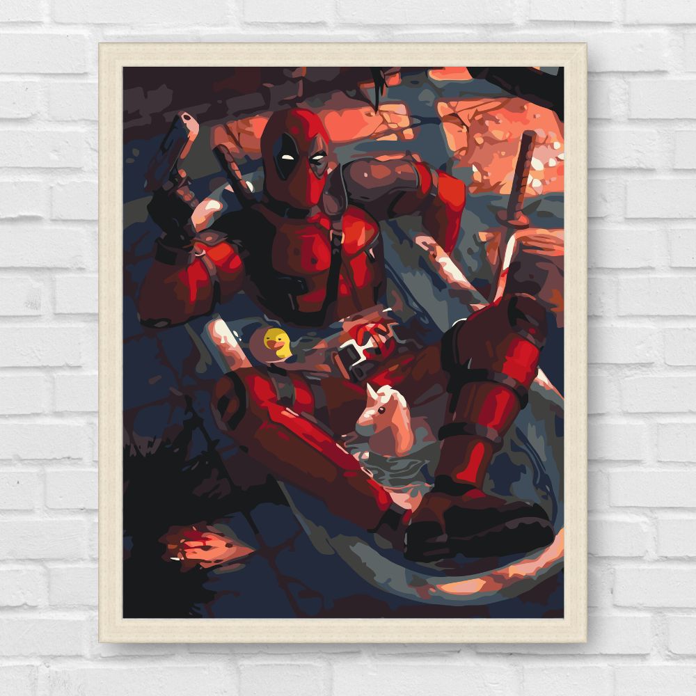 Maľovanie podľa čísel - Marvel Deadpool LW3115