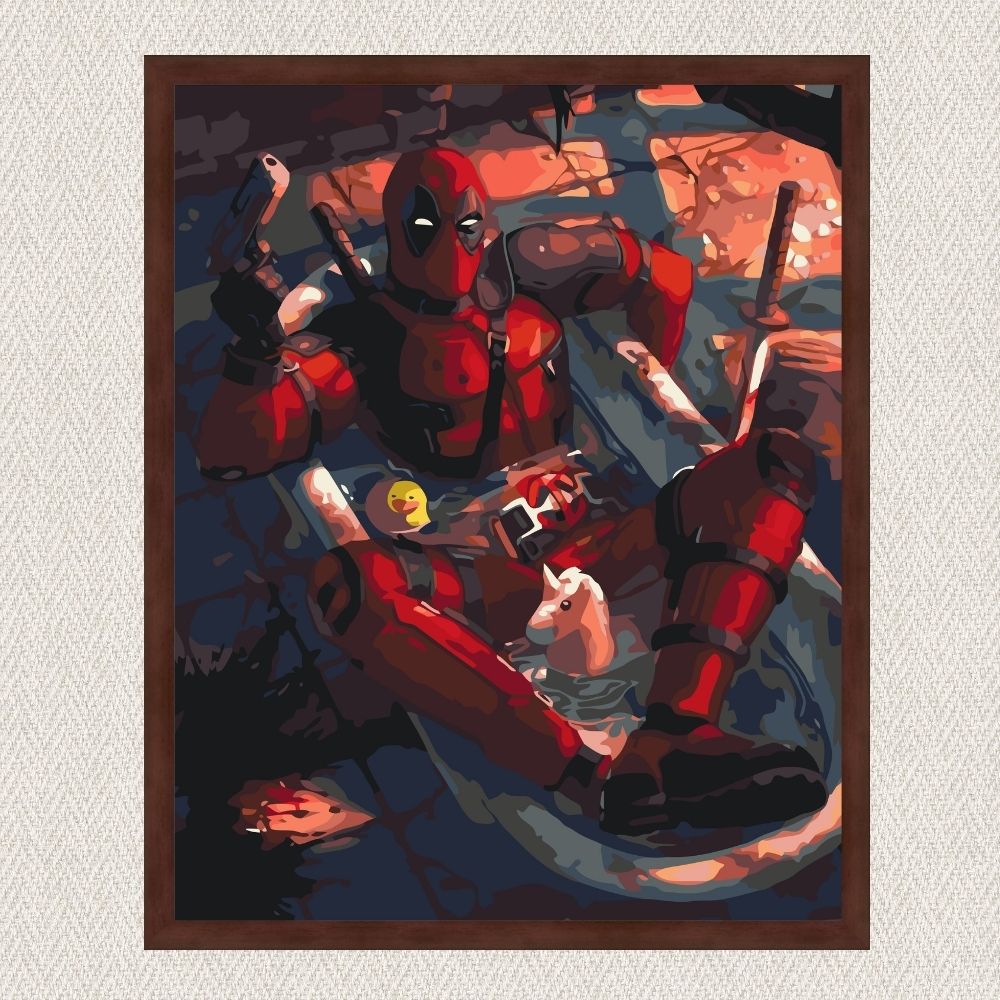 Maľovanie podľa čísel - Marvel Deadpool LW3115