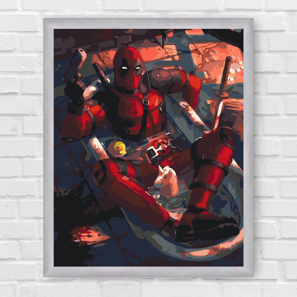 Maľovanie podľa čísel - Marvel Deadpool LW3115