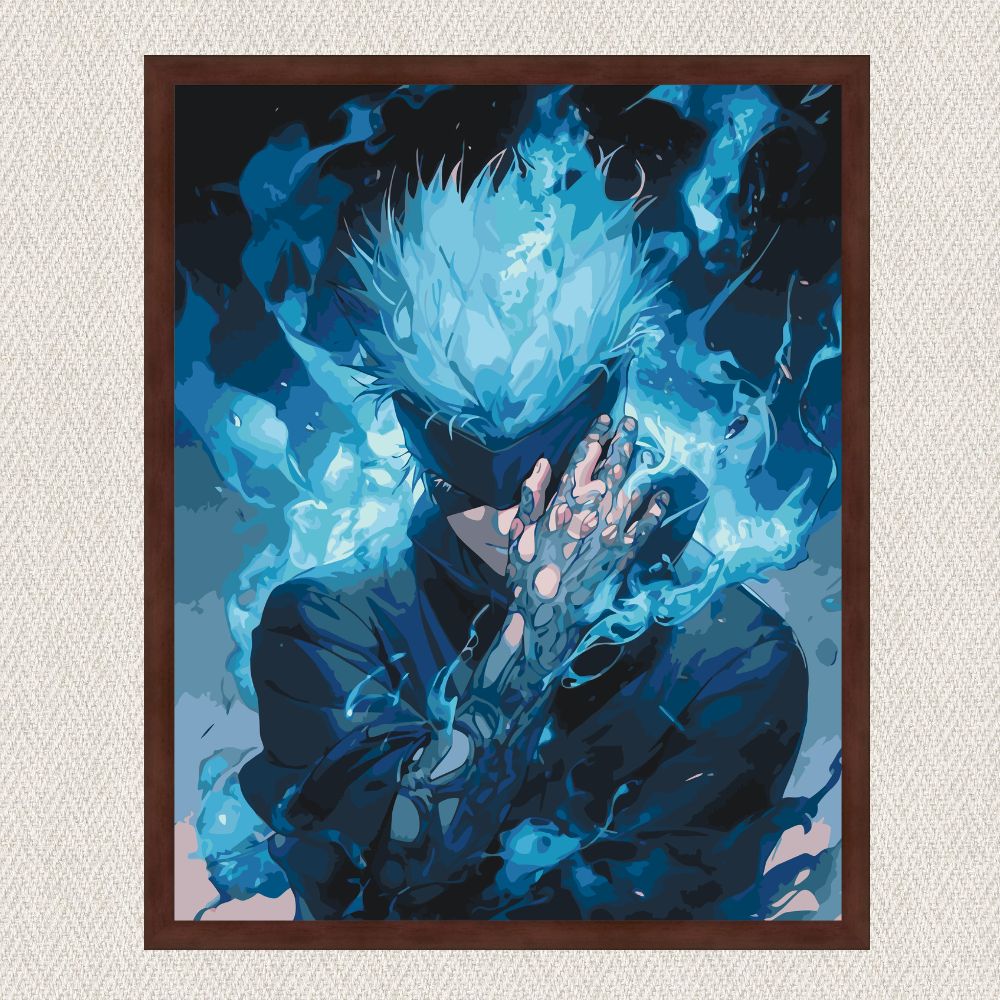 Maľovanie podľa čísel - Satoru Gojo. Magická bitka. Anime LW31230