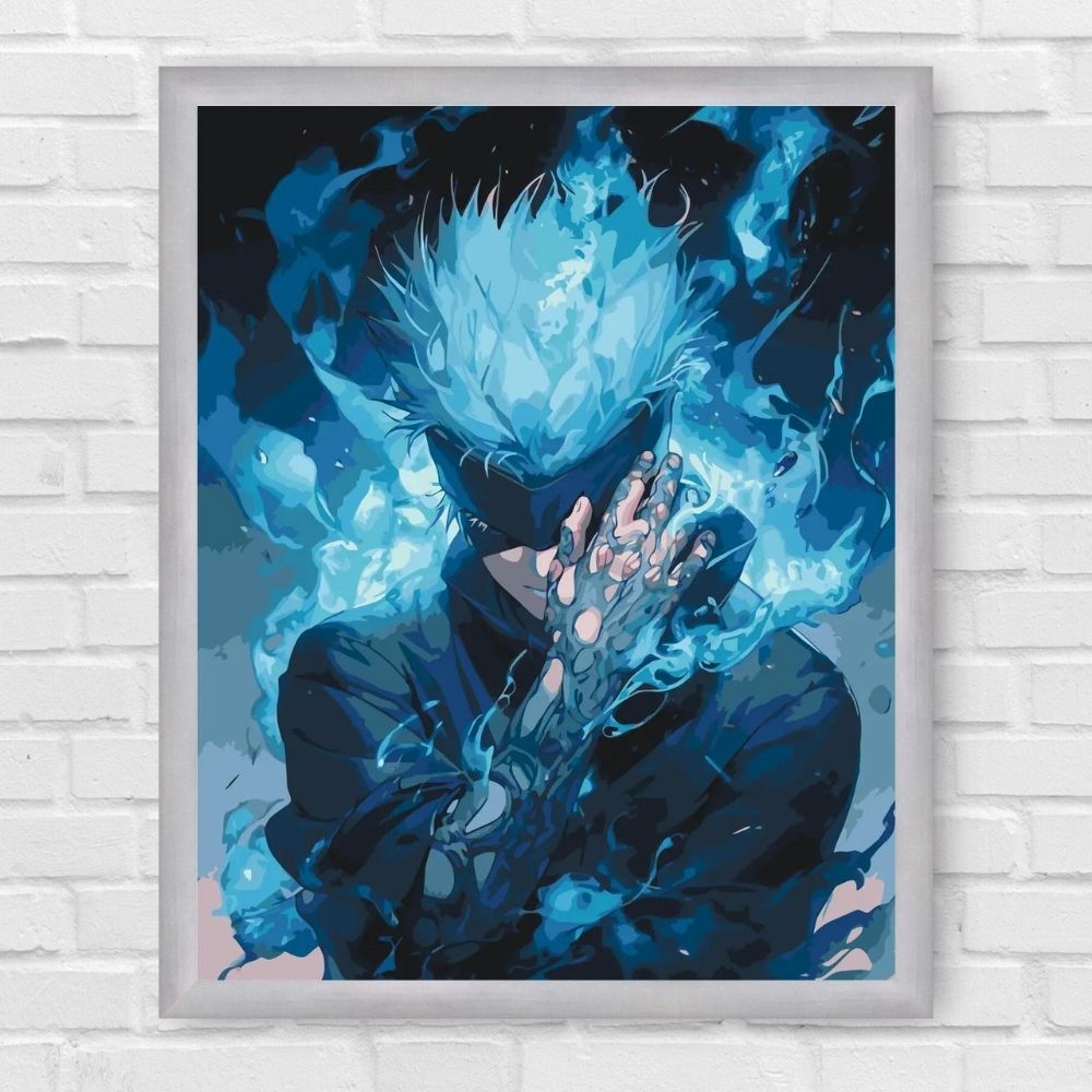 Maľovanie podľa čísel - Satoru Gojo. Magická bitka. Anime LW31230