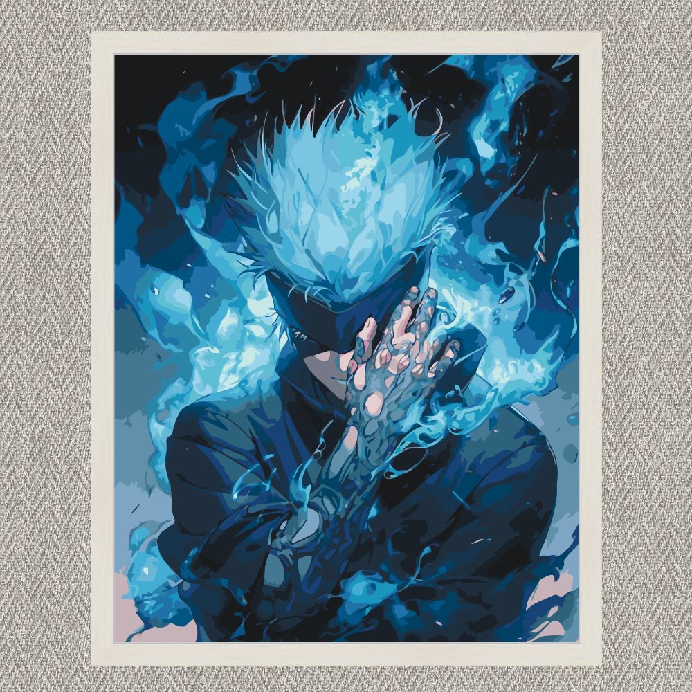 Maľovanie podľa čísel - Satoru Gojo. Magická bitka. Anime LW31230