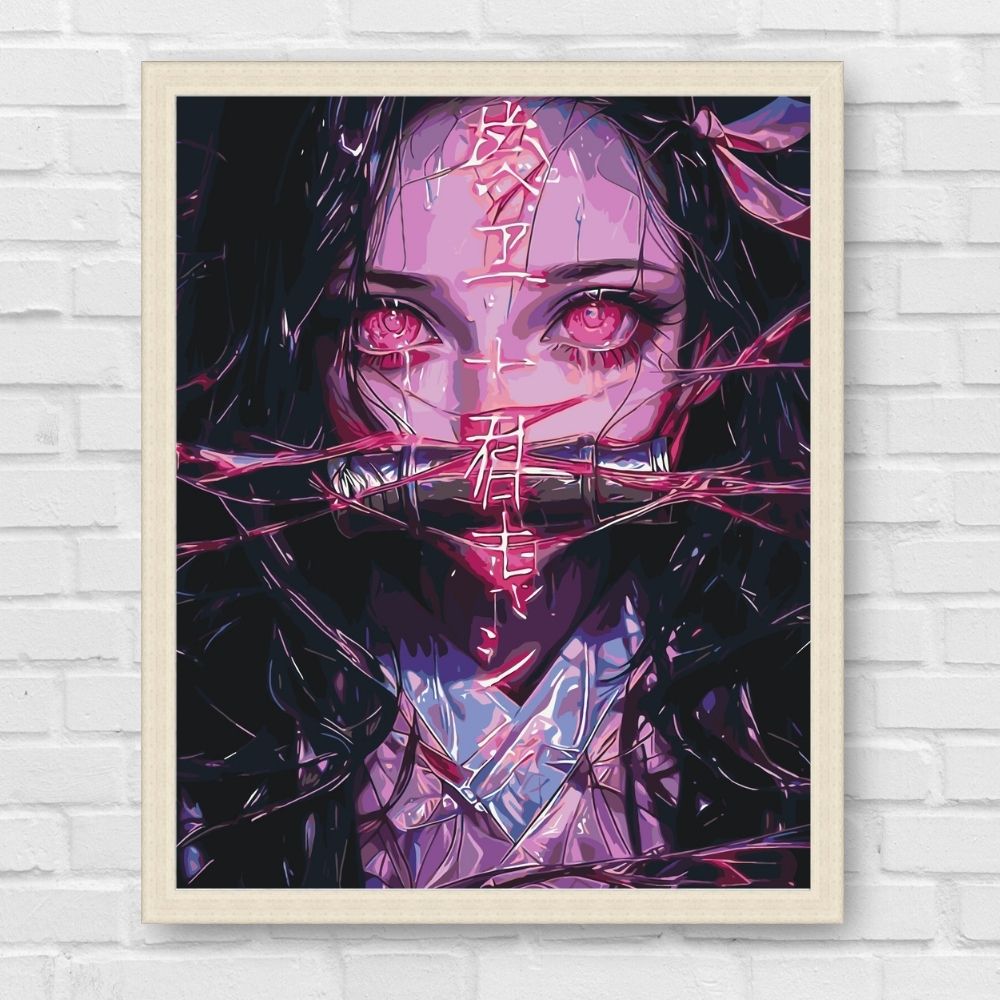 Maľovanie podľa čísel - Anime. Nezuko Kamado (Čepeľ zabijaka démonov) LW31519