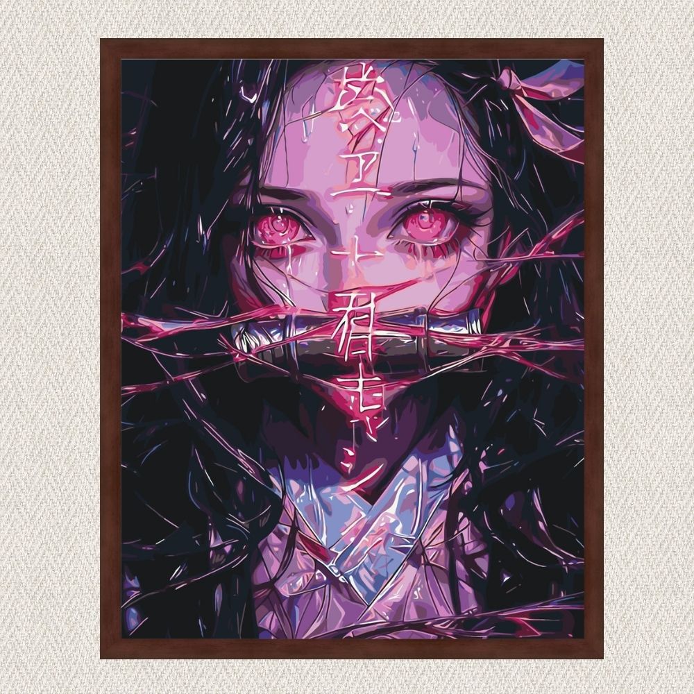 Maľovanie podľa čísel - Anime. Nezuko Kamado (Čepeľ zabijaka démonov) LW31519