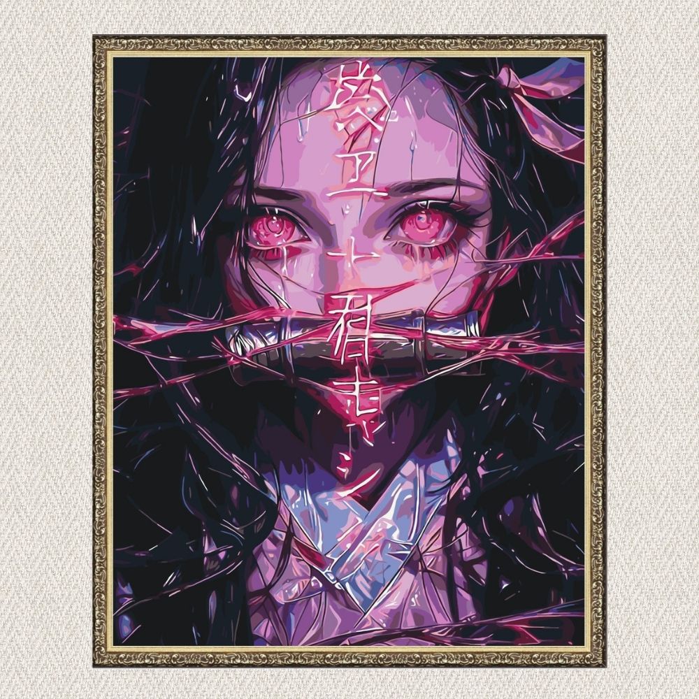 Maľovanie podľa čísel - Anime. Nezuko Kamado (Čepeľ zabijaka démonov) LW31519