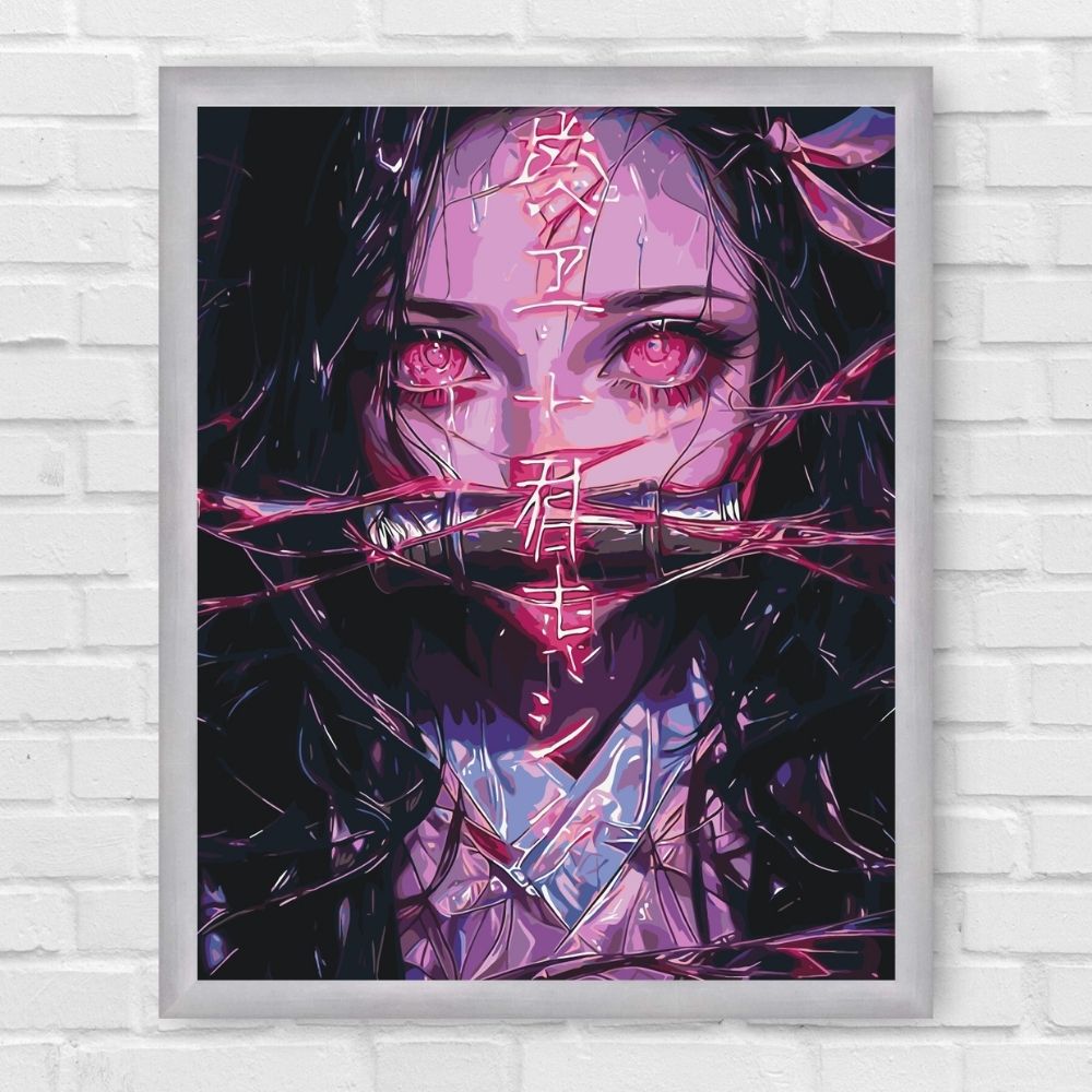 Maľovanie podľa čísel - Anime. Nezuko Kamado (Čepeľ zabijaka démonov) LW31519
