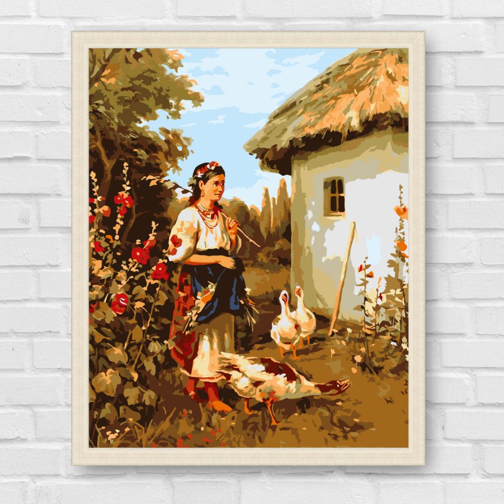 Maľovanie podľa čísel - Ukrajinská dedina LW3161