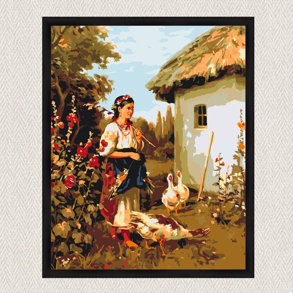 Maľovanie podľa čísel - Ukrajinská dedina LW3161
