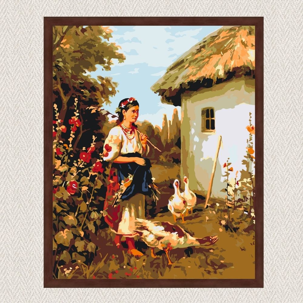Maľovanie podľa čísel - Ukrajinská dedina LW3161