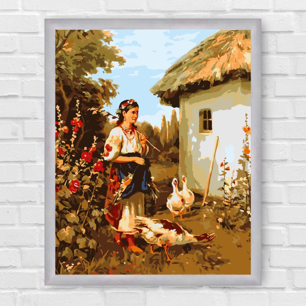 Maľovanie podľa čísel - Ukrajinská dedina LW3161