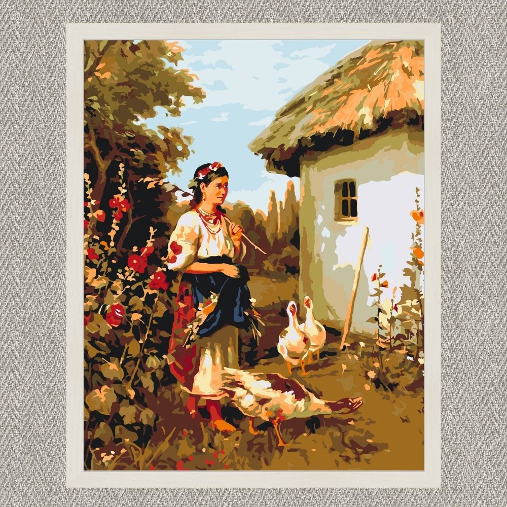 Maľovanie podľa čísel - Ukrajinská dedina LW3161