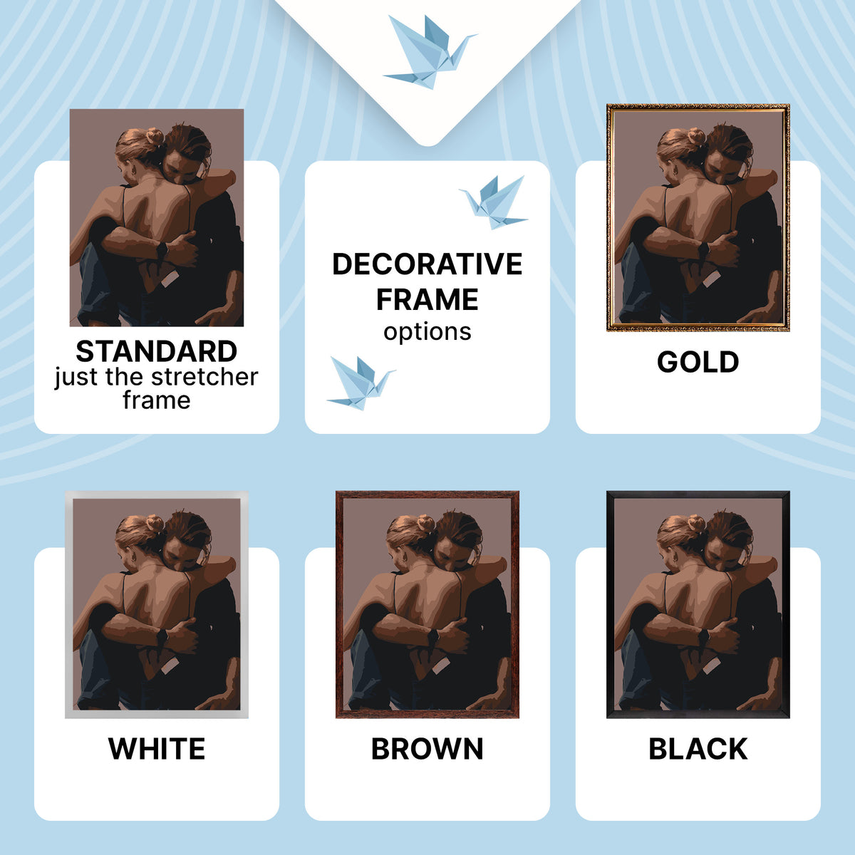 Maľovanie podľa čísel na ráme 40*50 cm - Pár v objatí 18+ - Ľudia - LW 3166