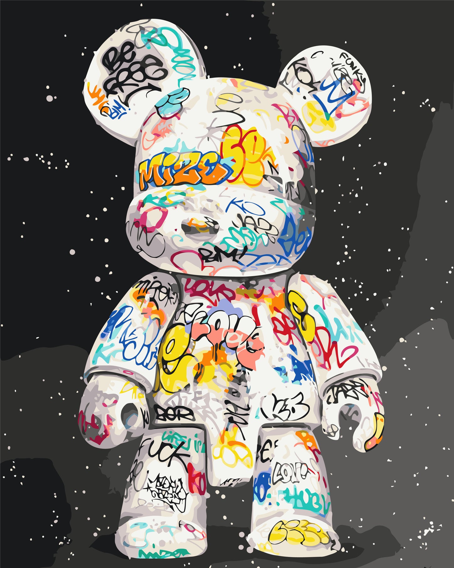 Maľovanie podľa čísel - Bearbrick LW32320