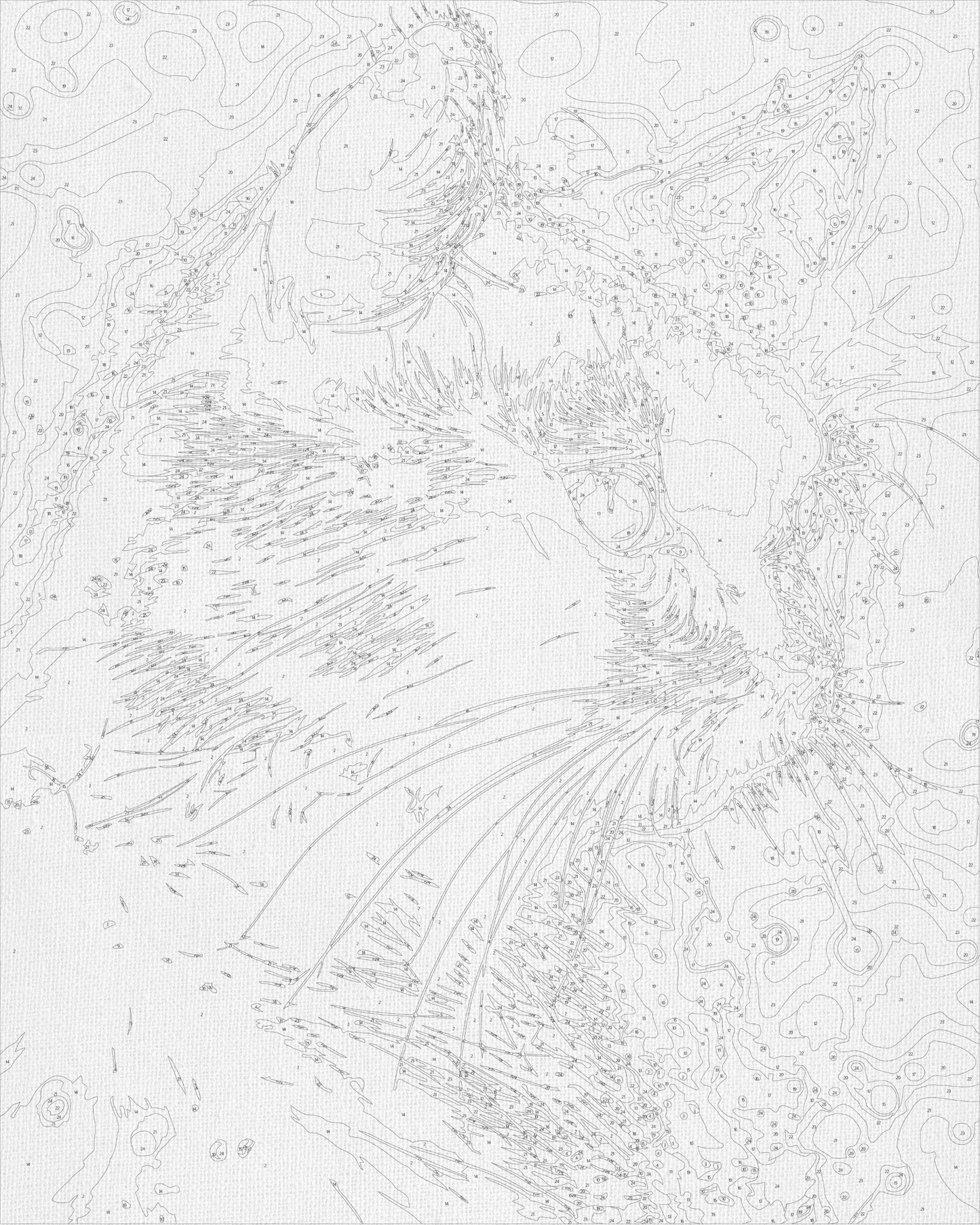 Maľovanie podľa čísel Čierna mačka. Zvieratá. S metalickými farbami 40*50 cm LW 3301