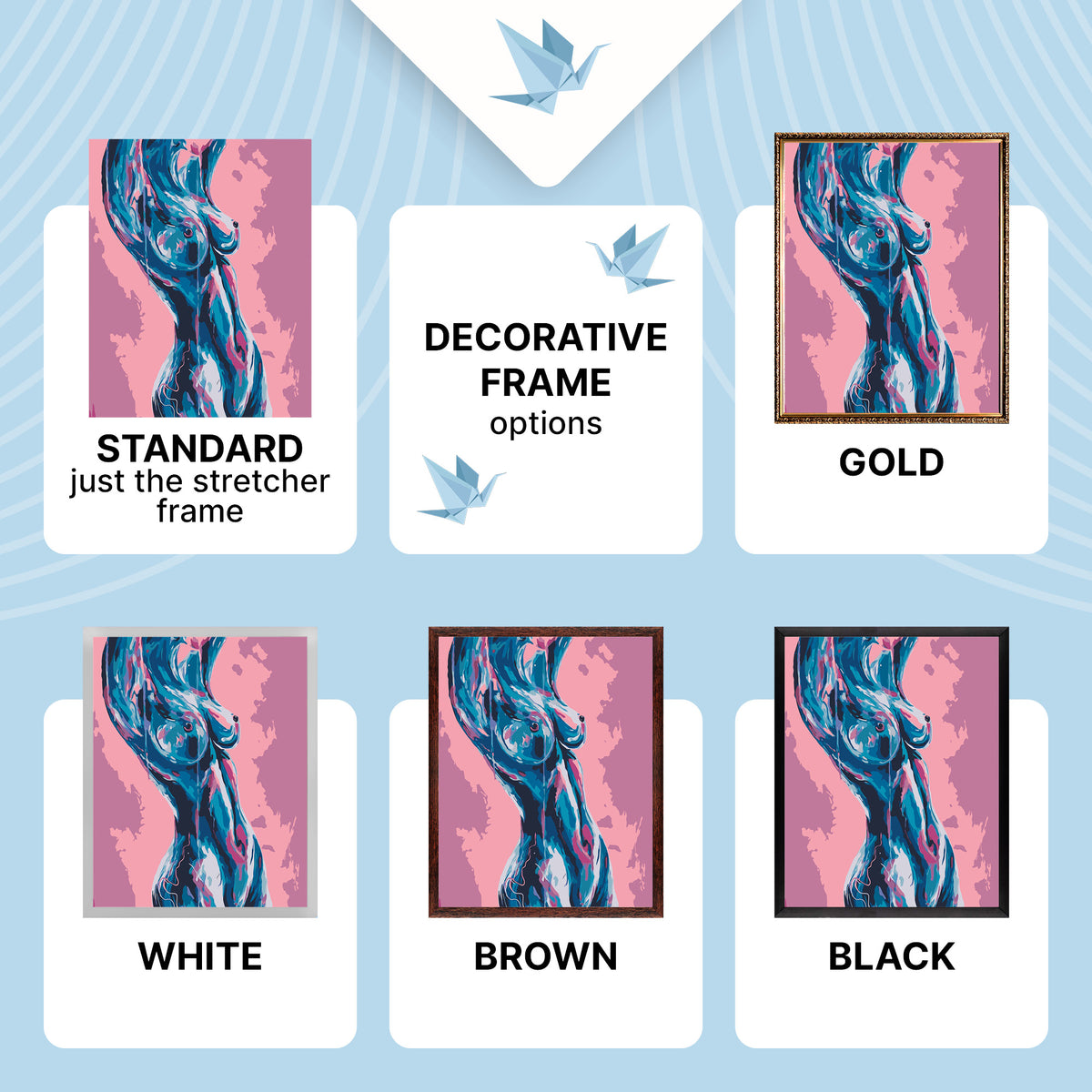 Maľovanie podľa čísel na ráme 40*50 cm - Ženské telo 18+ - Ľudia - LW 3403