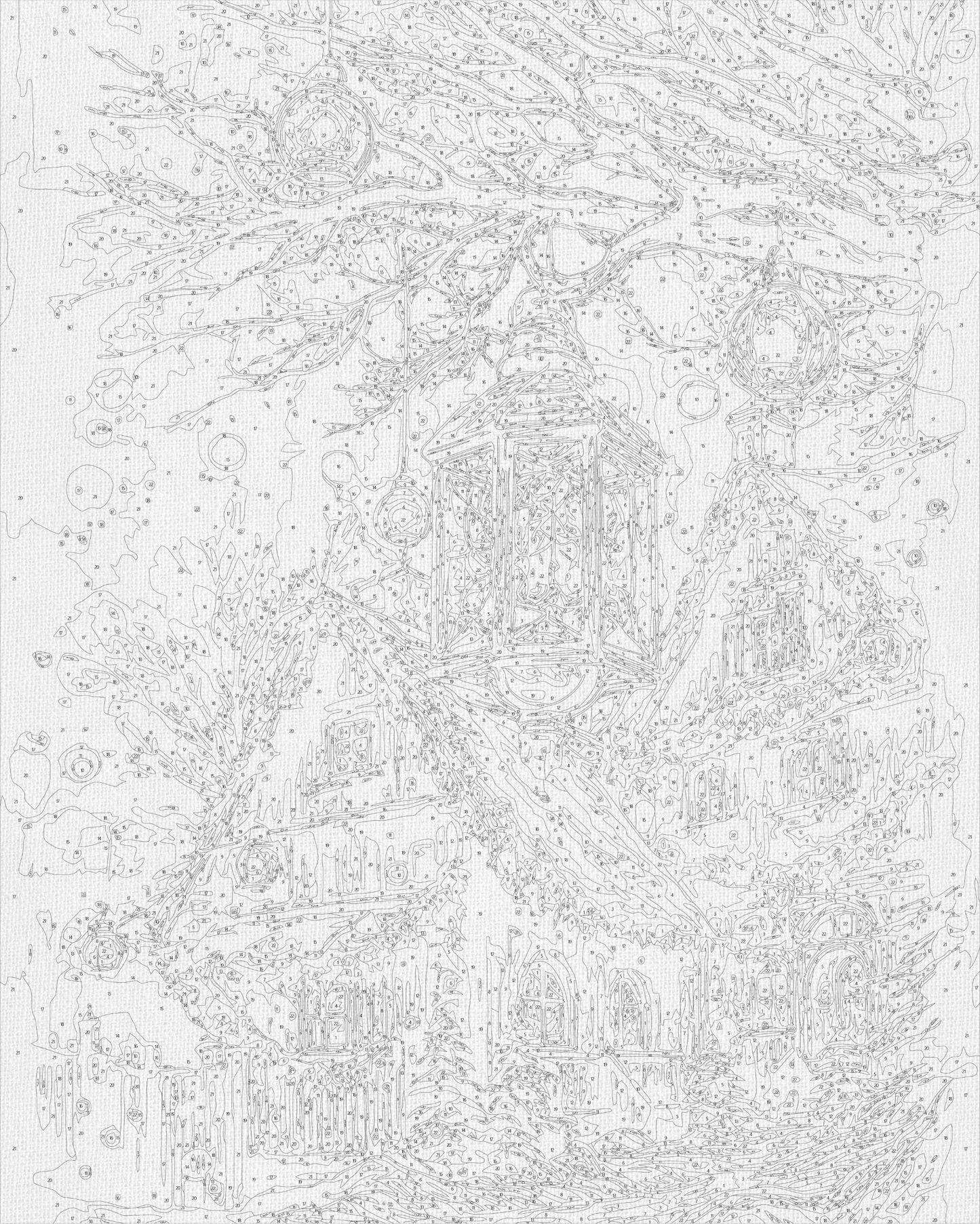 Maľovanie podľa čísel vianočný – Novoročná pohoda. 40*50 cm LW 3416