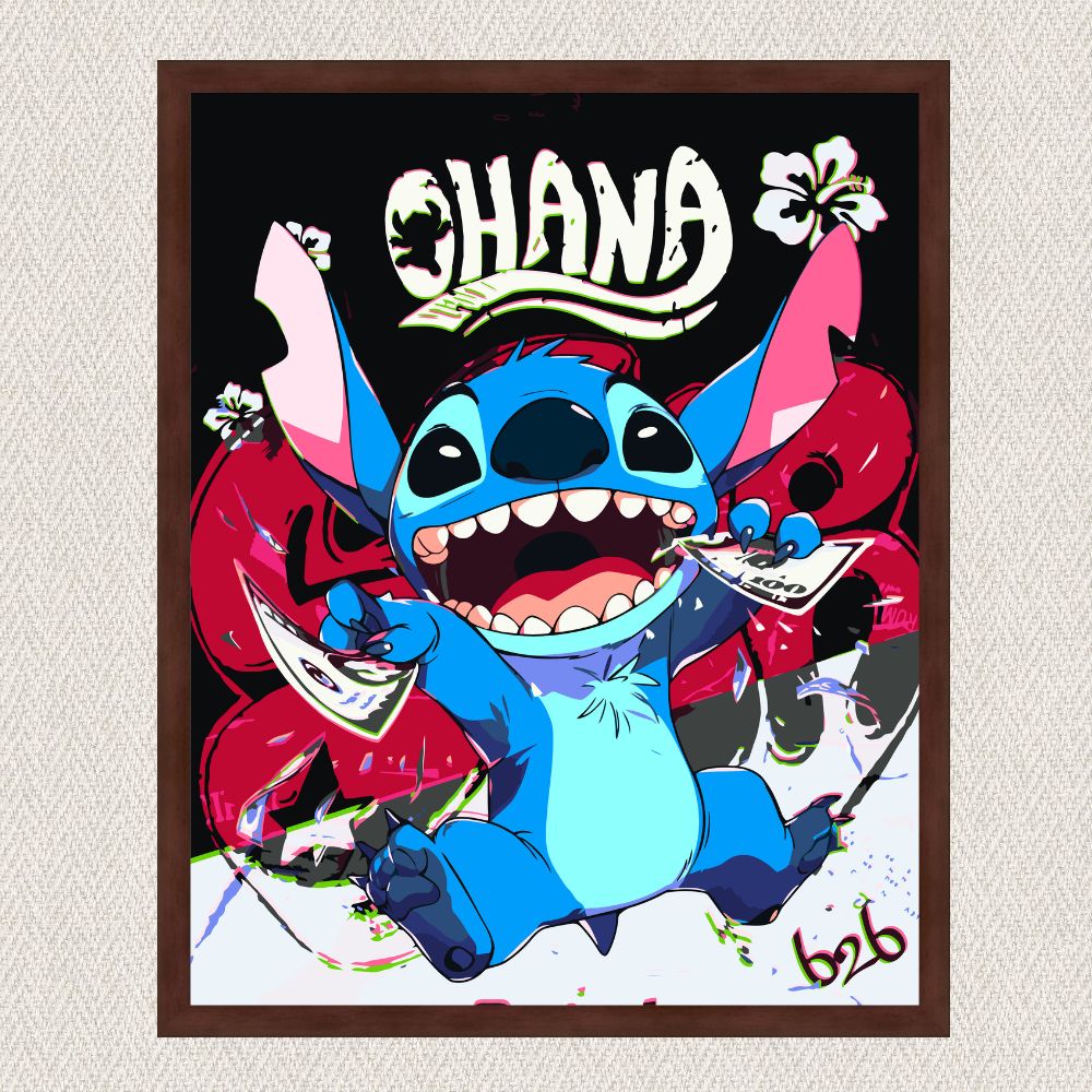Maľovanie podľa čísel - Filmové postavy. Lilo a Stitch LW3424