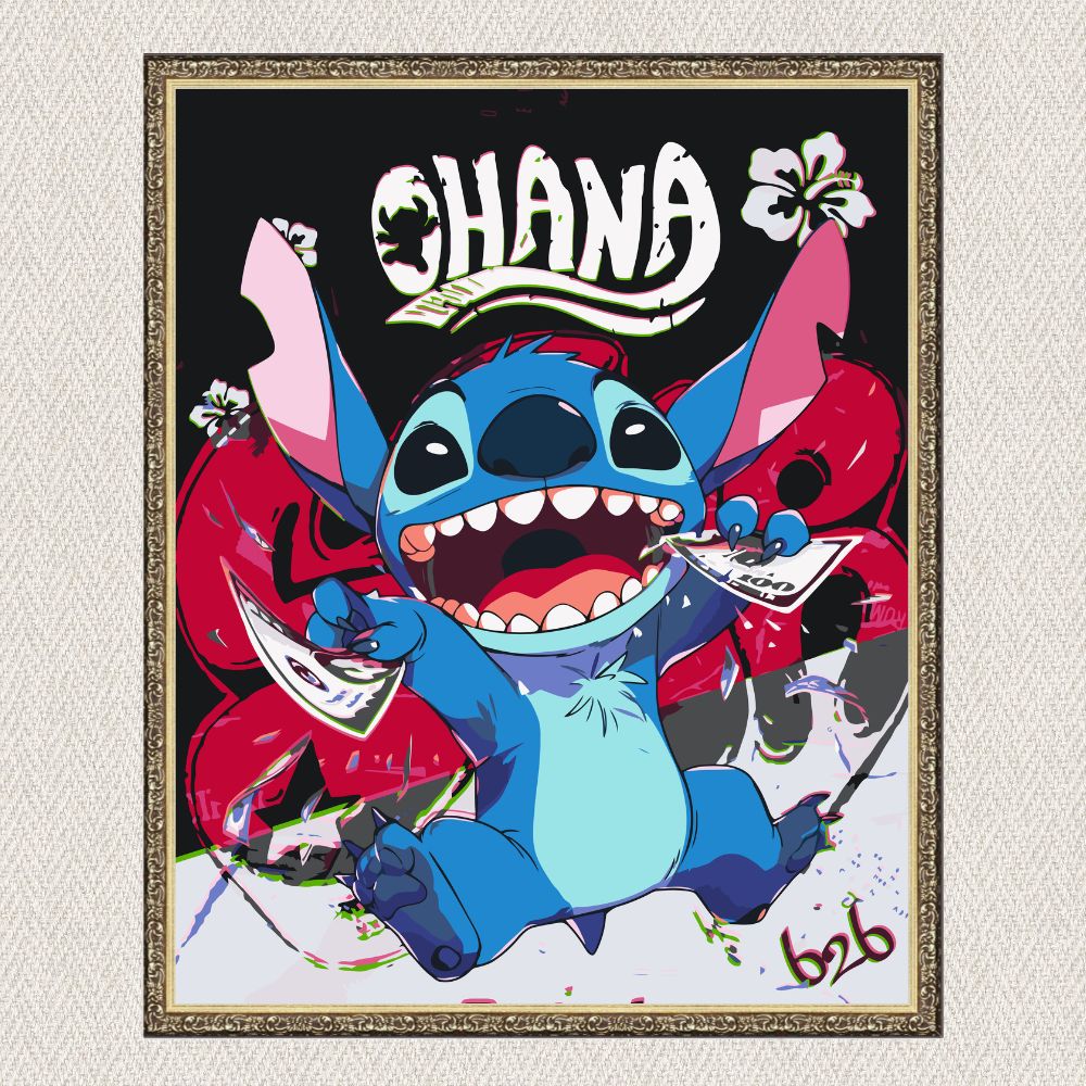 Maľovanie podľa čísel - Filmové postavy. Lilo a Stitch LW3424