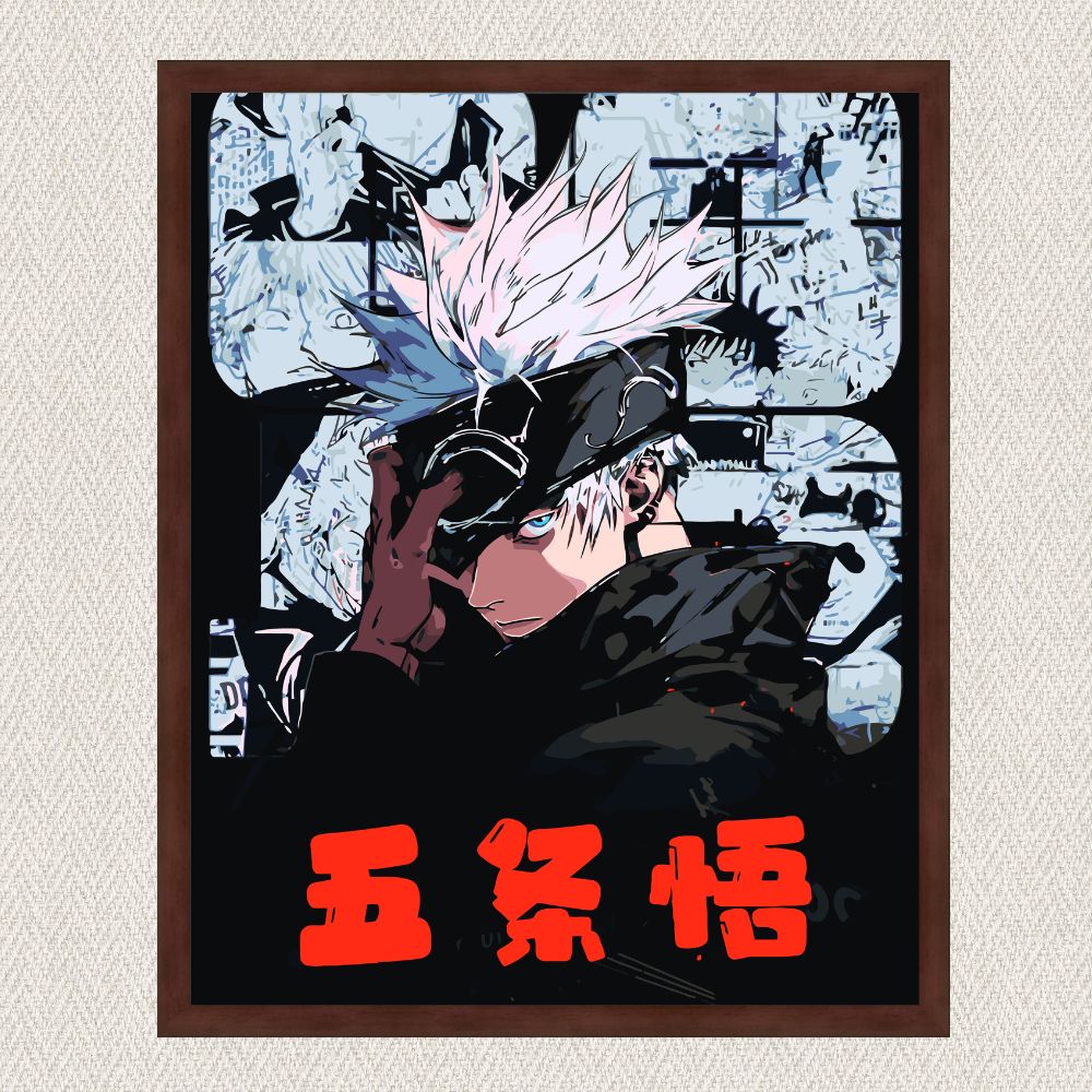 Maľovanie podľa čísel - Anime. Magická bitka, Satoru Gojo LW3425