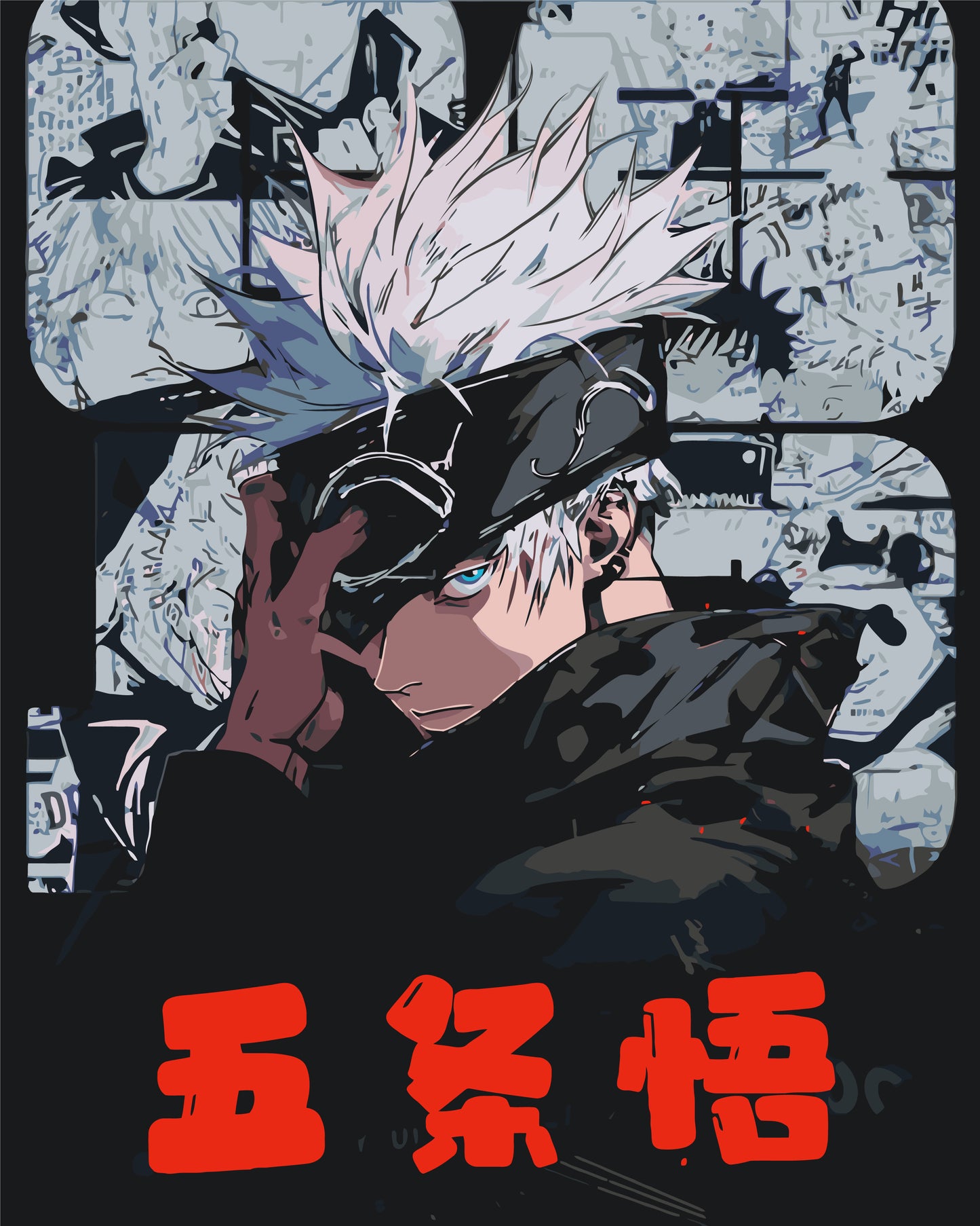 Maľovanie podľa čísel - Anime. Magická bitka, Satoru Gojo LW3425