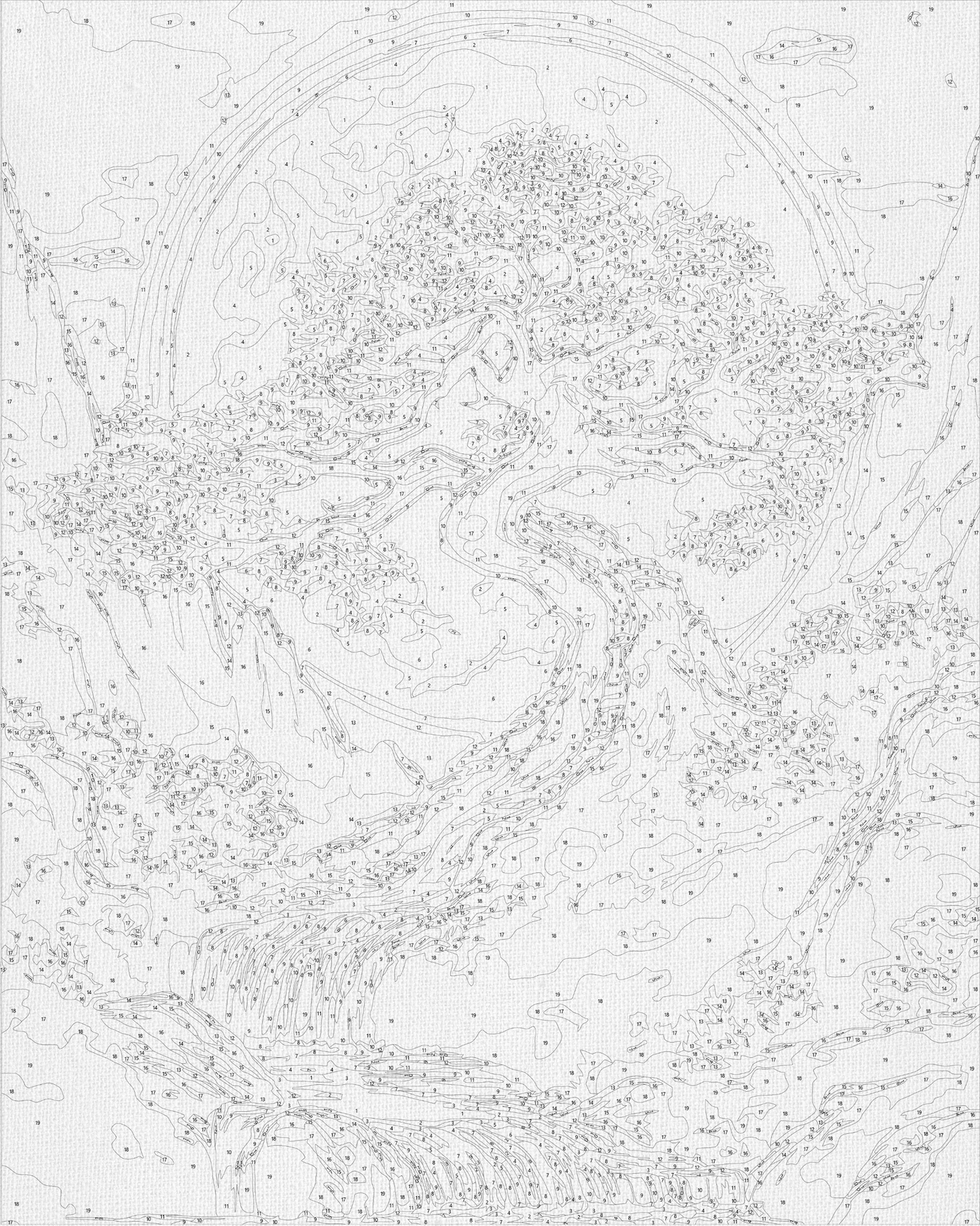 Maľovanie podľa čísel na ráme 40*50 cm Krajinka. Strom s metalickými farbami LW 3428