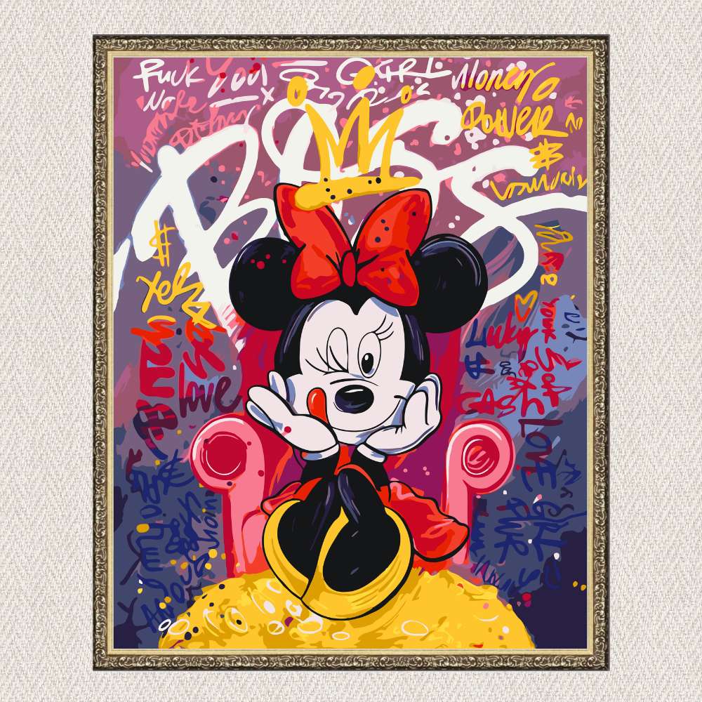 Maľovanie podľa čísel - Disney, filmové postavy. Minnie Mouse LW3457