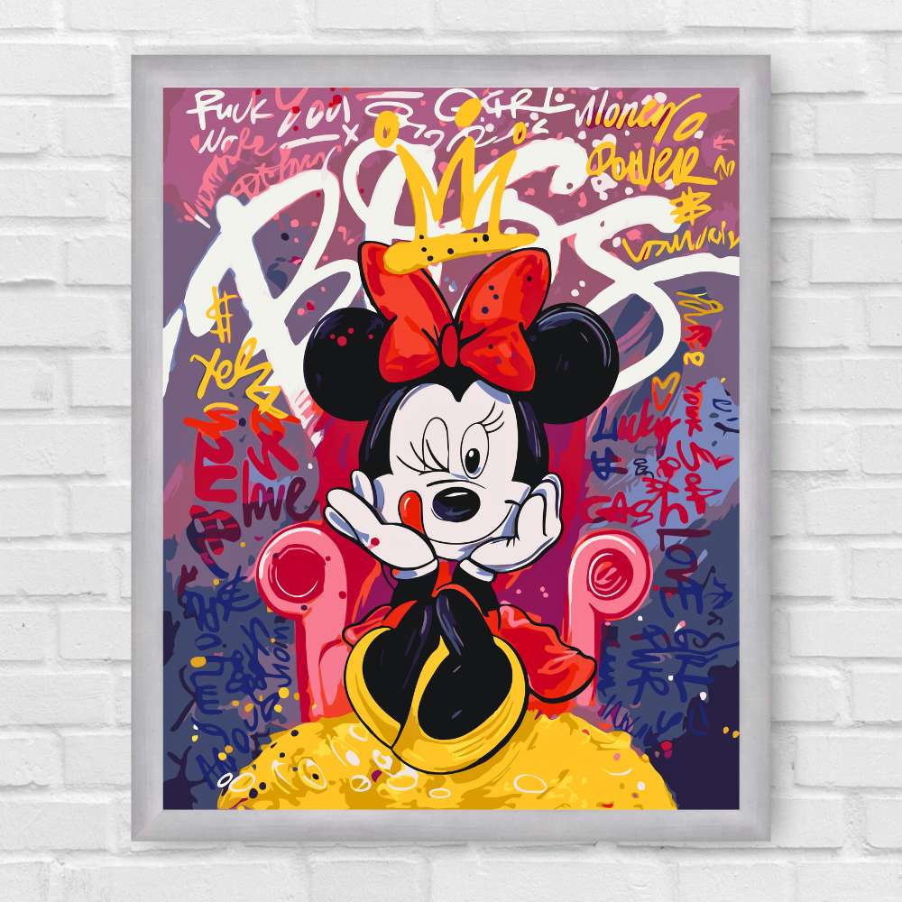 Maľovanie podľa čísel - Disney, filmové postavy. Minnie Mouse LW3457
