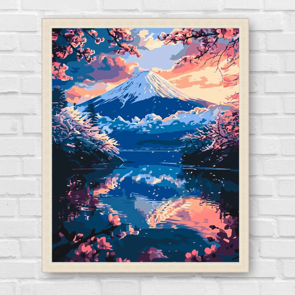Maľovanie podľa čísel - Krajina. Neuveriteľná Fujiyama LW3464