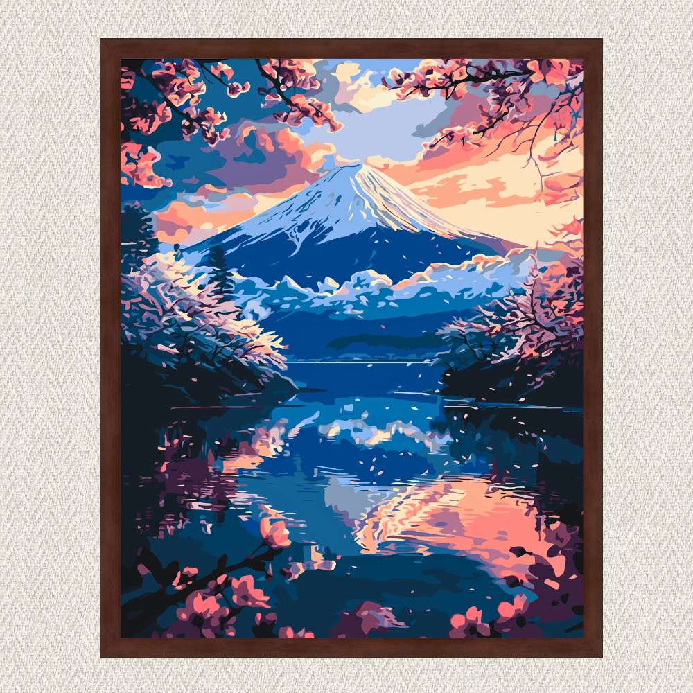 Maľovanie podľa čísel - Krajina. Neuveriteľná Fujiyama LW3464