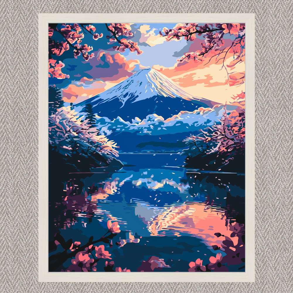 Maľovanie podľa čísel - Krajina. Neuveriteľná Fujiyama LW3464