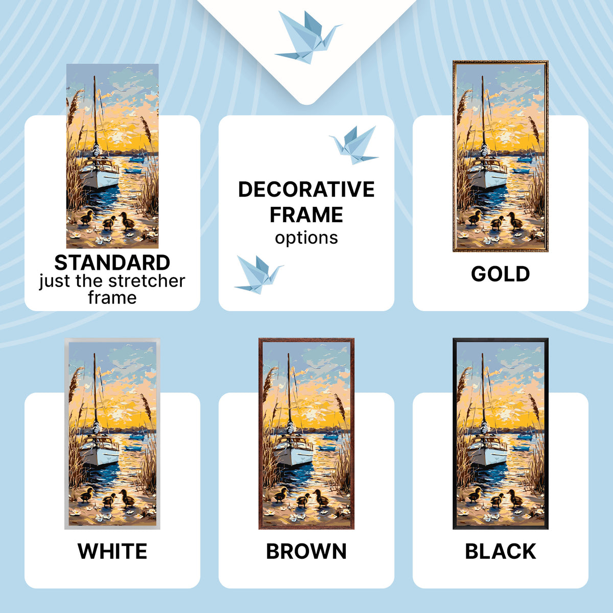 Maľovanie podľa čísel na ráme 40*80 cm - Letný večer - Krajinka - LW 5150