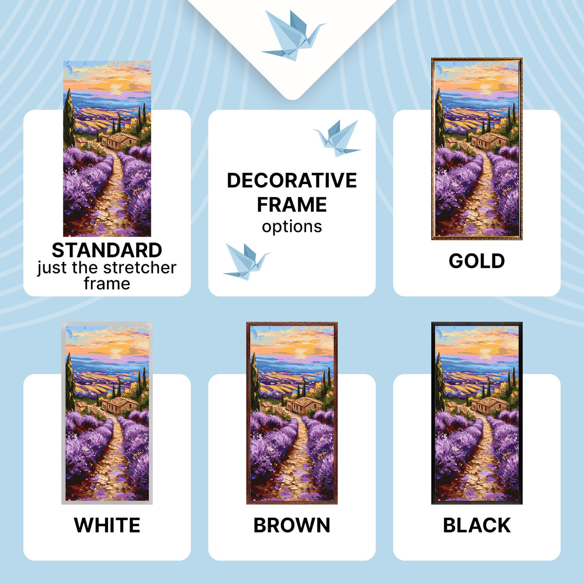 Maľovanie podľa čísel na ráme 40*80 cm - Vône Provence - Krajinka - LW 5151