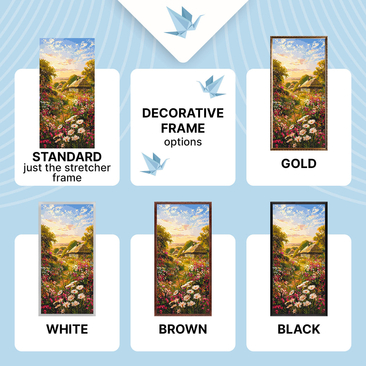 Maľovanie podľa čísel na ráme 40*80 cm - Cesta domov - Krajinka - LW 5205