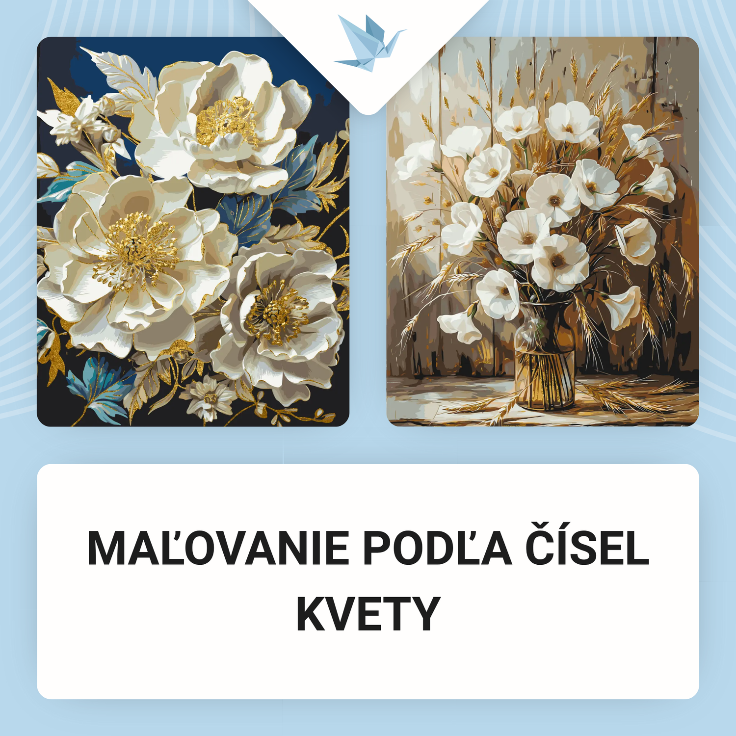 Maľovanie podľa čísel, kvety