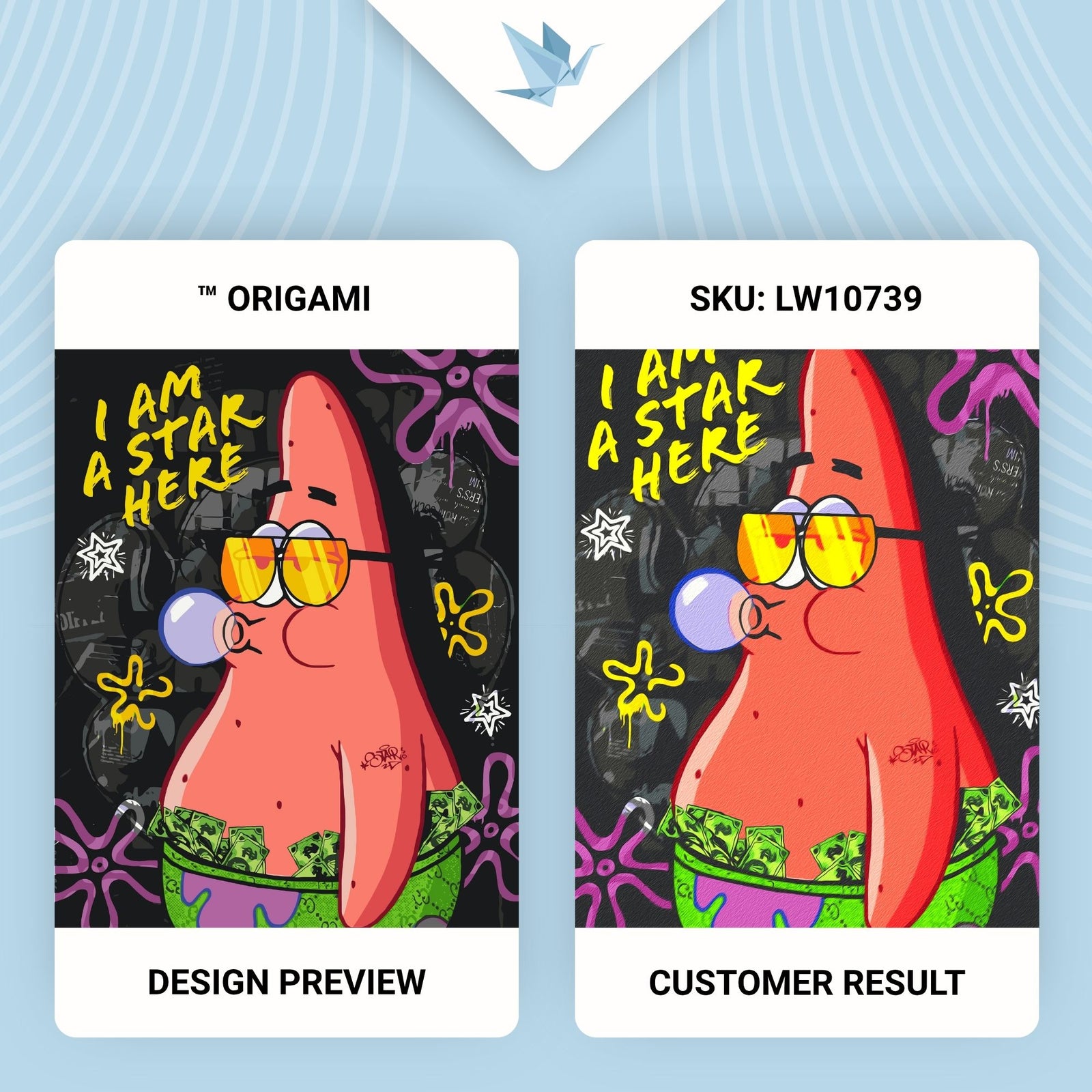 Maľovanie podľa čísel na ráme 40*50 cm – Filmoví hrdinovia. Spongbob – Patrick LW 10739