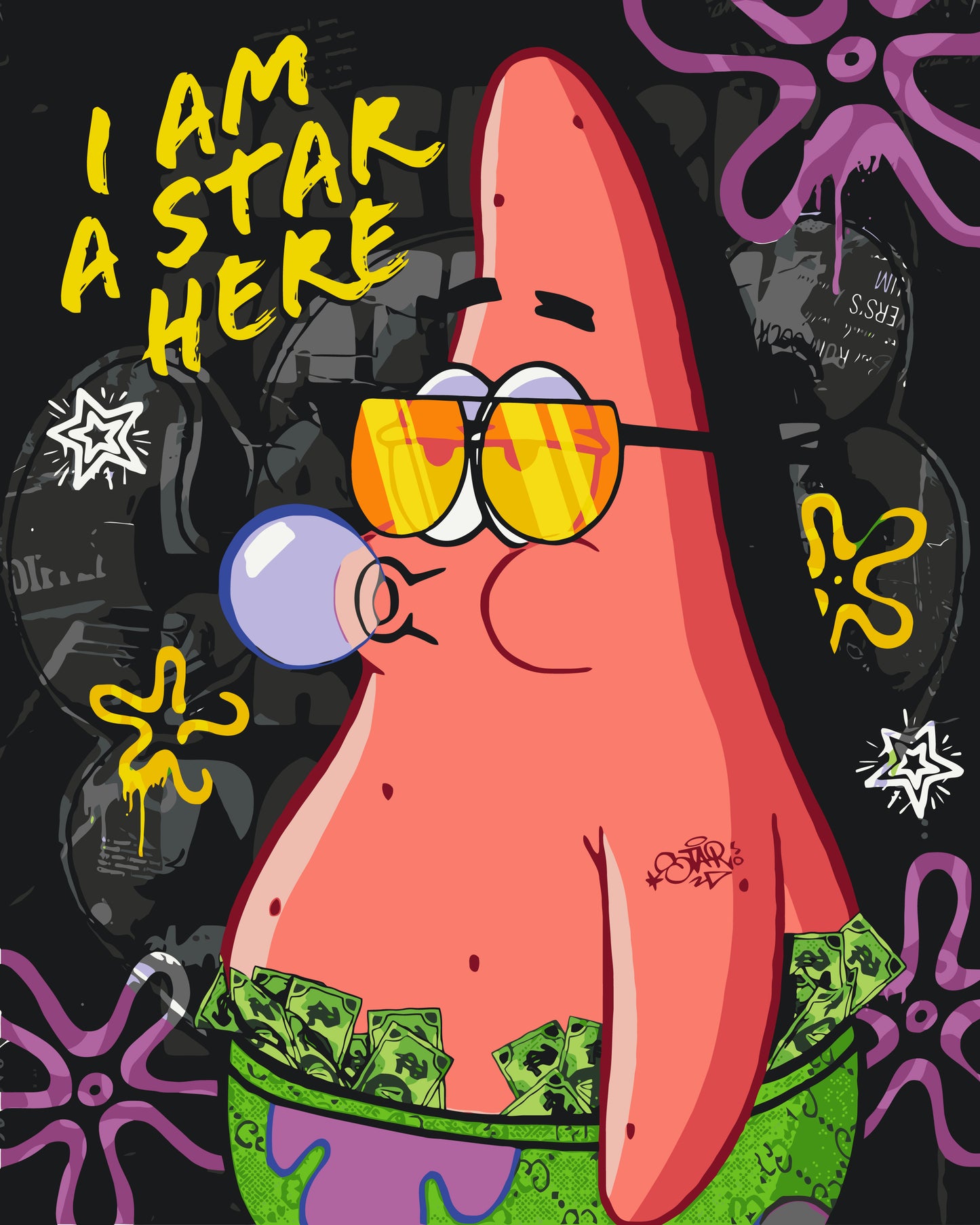 Maľovanie podľa čísel - Filmové postavy. Spongebob – Patrick LW10739
