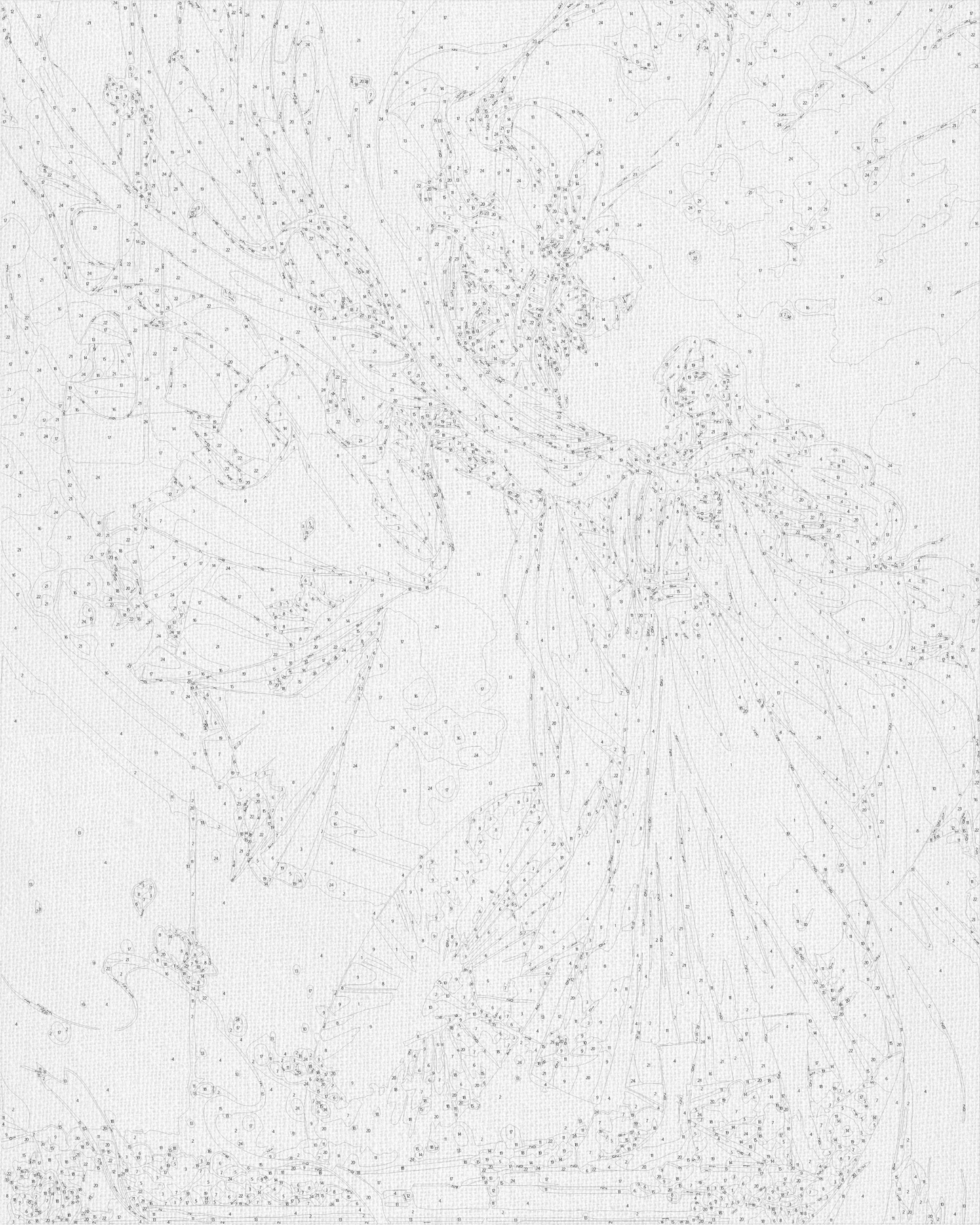 Maľovanie podľa čísel – Požehnanie nebies. Anime 40*50 cm LW 12570