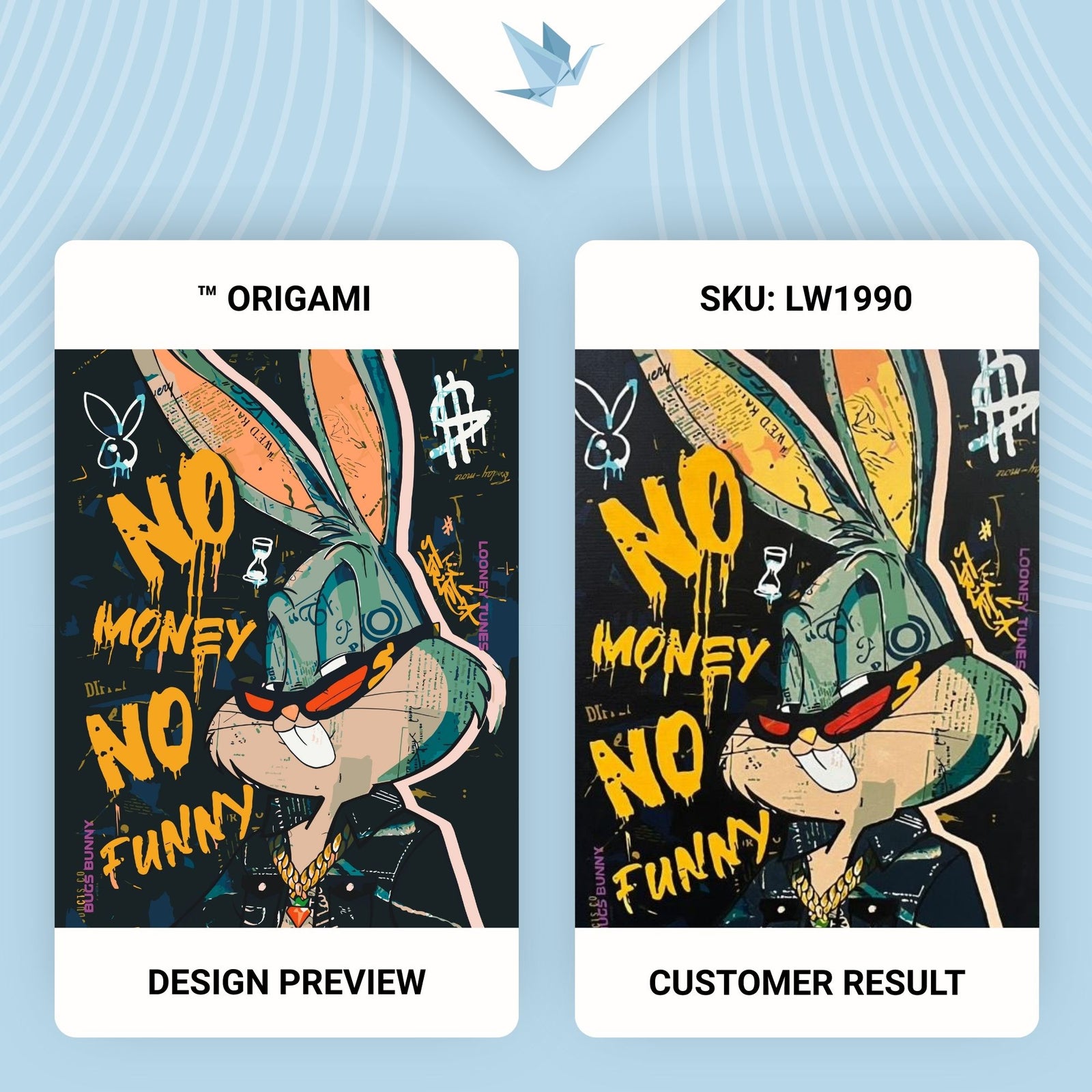 Malowanie po numerach 40x50 inny – Bugs Bunny LW 1990
