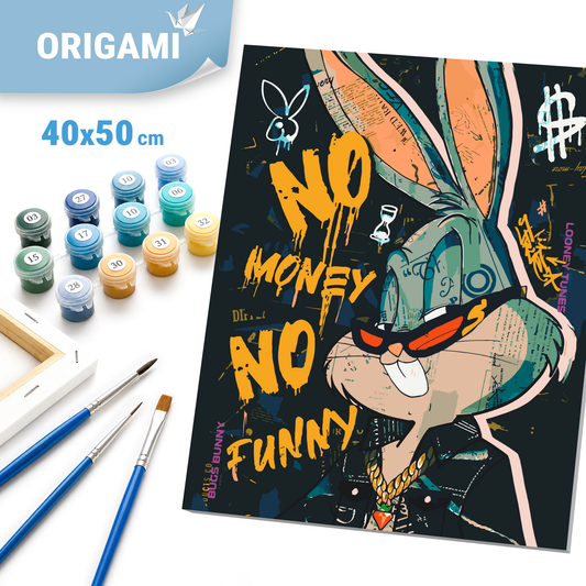 Maľovanie podľa čísel na ráme 40*50 cm – Bugs Bunny. Filmoví hrdinovia - LW 1990