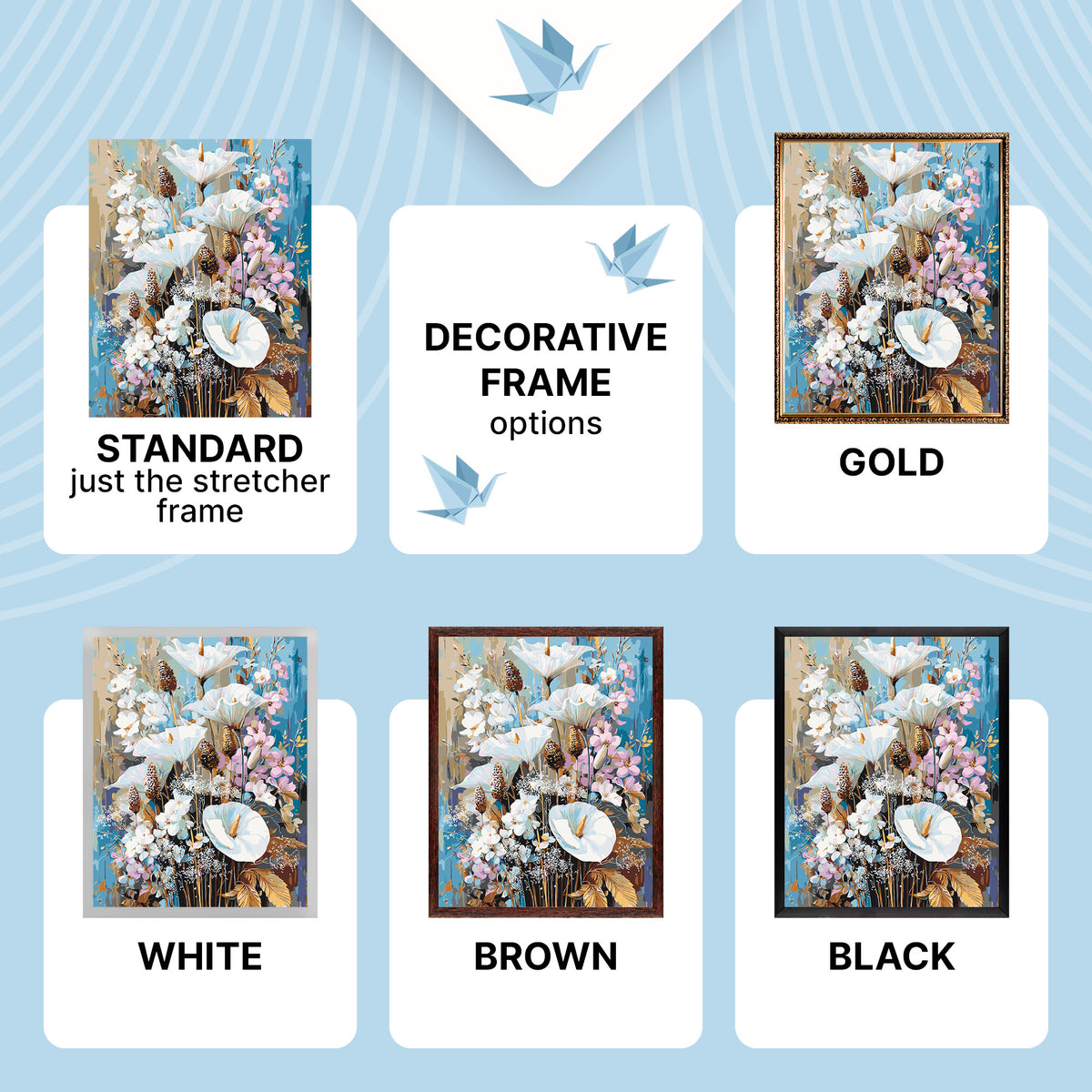Maľovanie podľa čísel na ráme 40*50 cm - Jarné kaly - Kvety - LW 3006-01