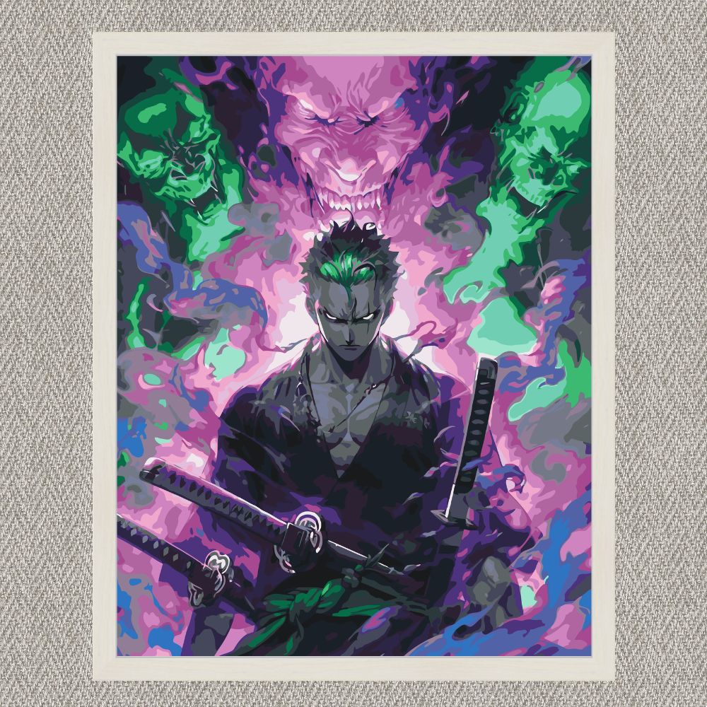 Maľovanie podľa čísel - One Piece. Roronoa Zoro. Anime LW30320