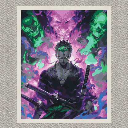 Maľovanie podľa čísel - One Piece. Roronoa Zoro. Anime LW30320