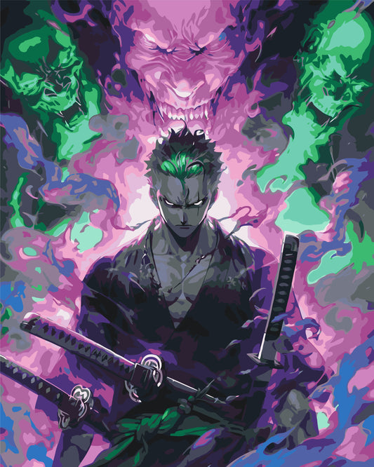 Maľovanie podľa čísel - One Piece. Roronoa Zoro. Anime LW30320
