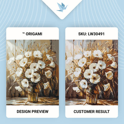 Maľovanie podľa čísel Kvety. Kytica makov s metalickými farbami 40*50 cm LW 30491